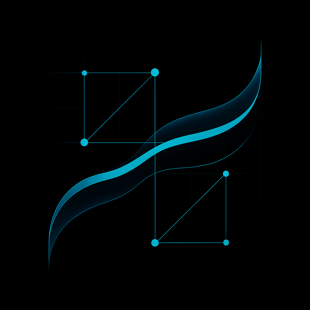 Light flowing through a structured lattice of nodes